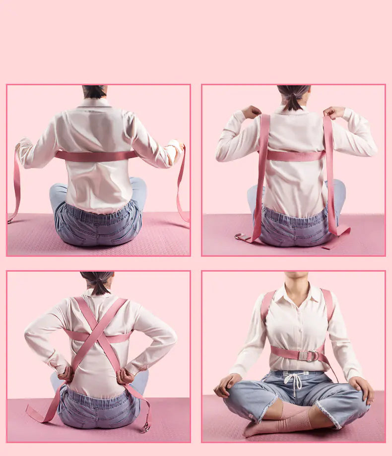 Multi-Purpose Yoga Stretch Strap for Aerial & Back Support