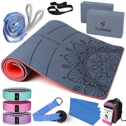 1/3" Ultra-Thick Yoga Mat & Essentials Kit