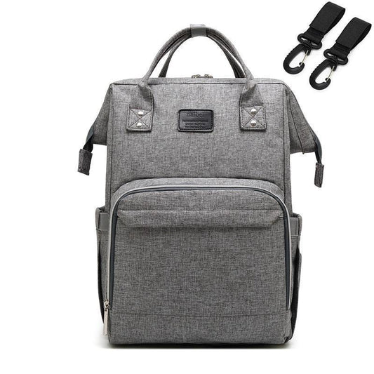 3-in-1 Expandable Diaper Backpack with Portable Bassinet & USB