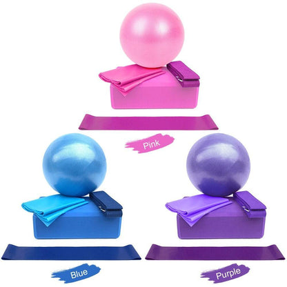 5-Piece Yoga Equipment & Wellness Set