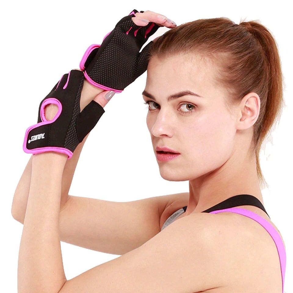 Anti-Slip Half Finger Weightlifting Gloves