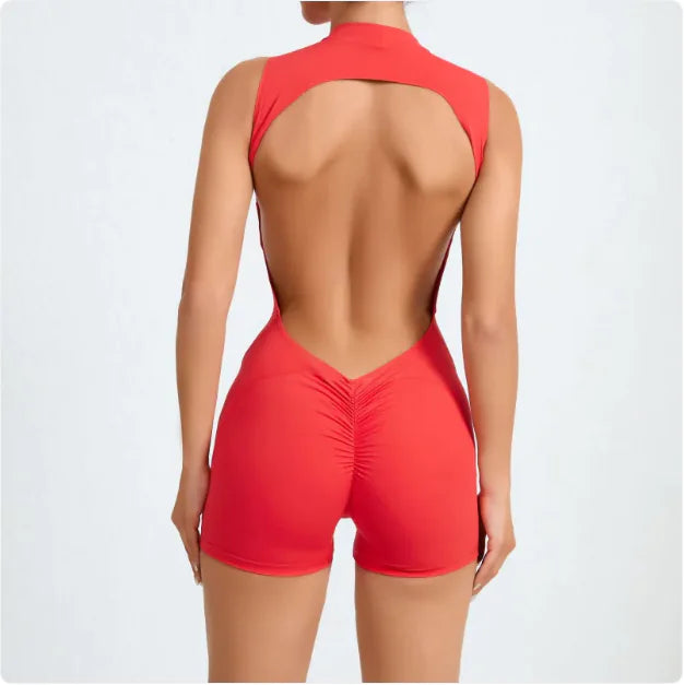 Breathtaking Performance: The Open-Back Yoga Jumpsuit