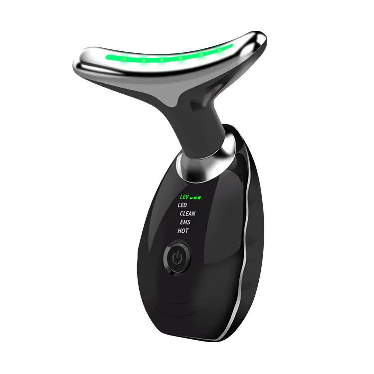 Beauty Facial Massager, 7 Color Wavy Acne Beauty Microcurrent Facial Device