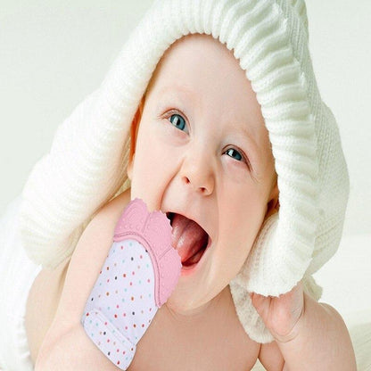 Sensory Baby Teether Mitten & Silicone Toy