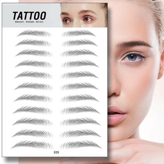4D Waterproof Hyper-Realistic Eyebrow Tattoo Stickers