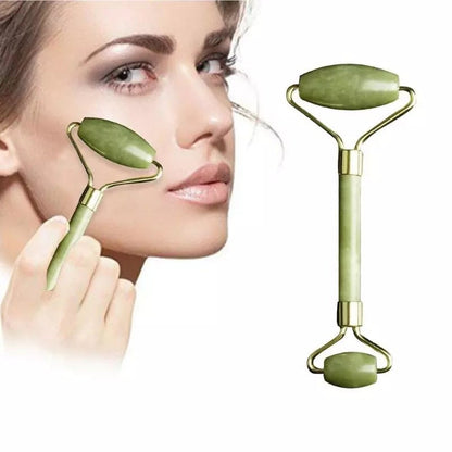 Dual-Ended Authentic Jade Facial Massage Roller