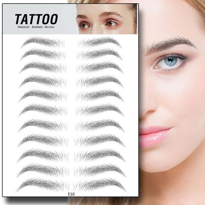 4D Waterproof Hyper-Realistic Eyebrow Tattoo Stickers