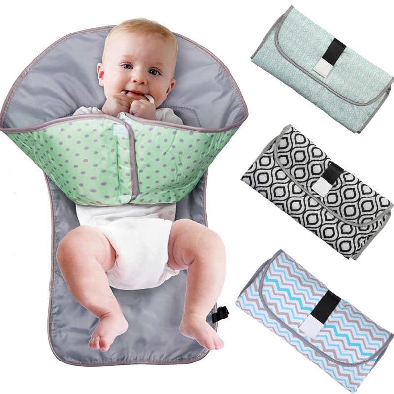 3-in-1 Portable Folding Diaper Changing Clutch