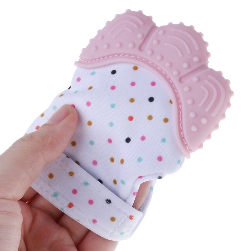 Sensory Baby Teether Mitten & Silicone Toy