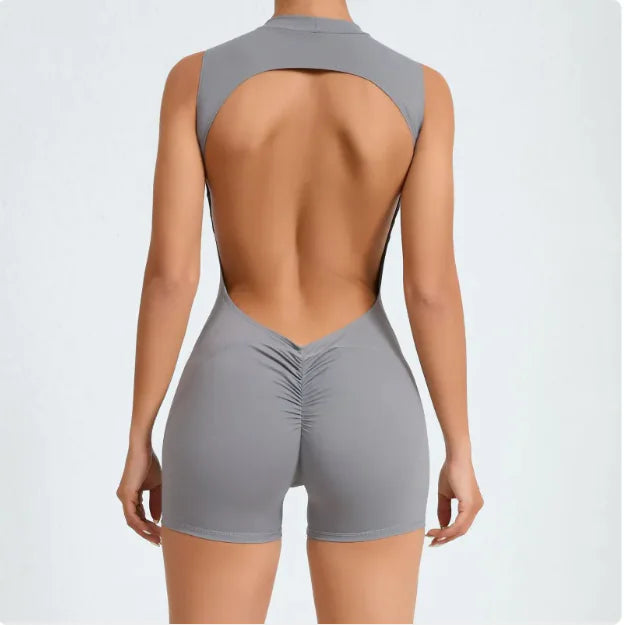 Breathtaking Performance: The Open-Back Yoga Jumpsuit