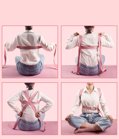 Multi-Purpose Yoga Stretch Strap for Aerial & Back Support