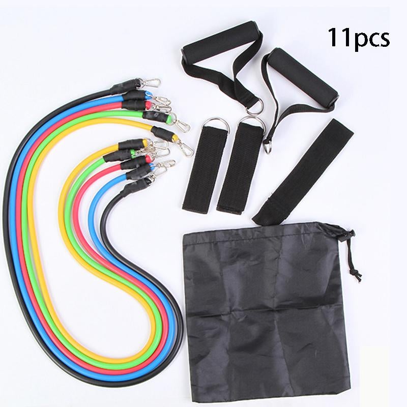 11-Piece Stackable Resistance Band & Pull Rope Set