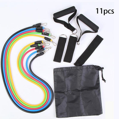 11-Piece Stackable Resistance Band & Pull Rope Set