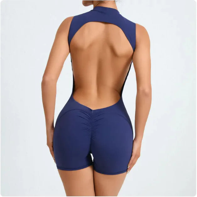 Breathtaking Performance: The Open-Back Yoga Jumpsuit