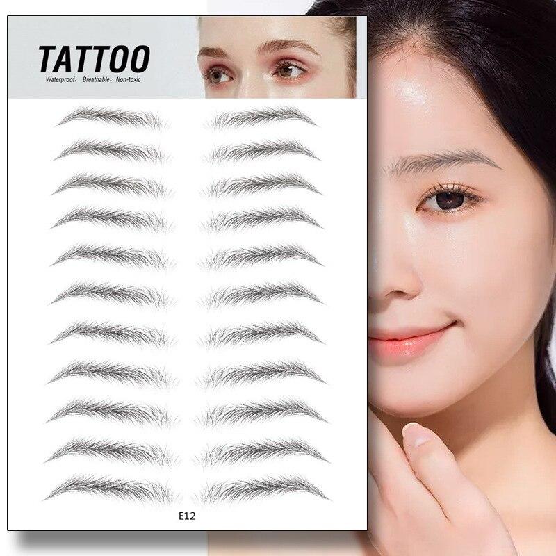 4D Waterproof Hyper-Realistic Eyebrow Tattoo Stickers