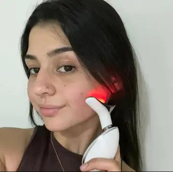 Beauty Facial Massager, 7 Color Wavy Acne Beauty Microcurrent Facial Device