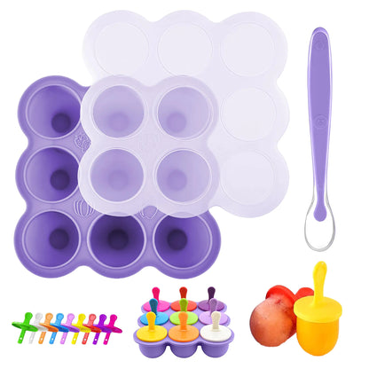 Premium Silicone Baby Food Storage Containers