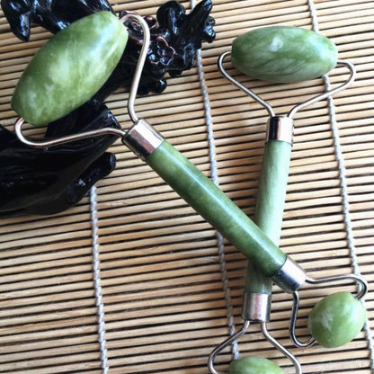 Dual-Ended Authentic Jade Facial Massage Roller