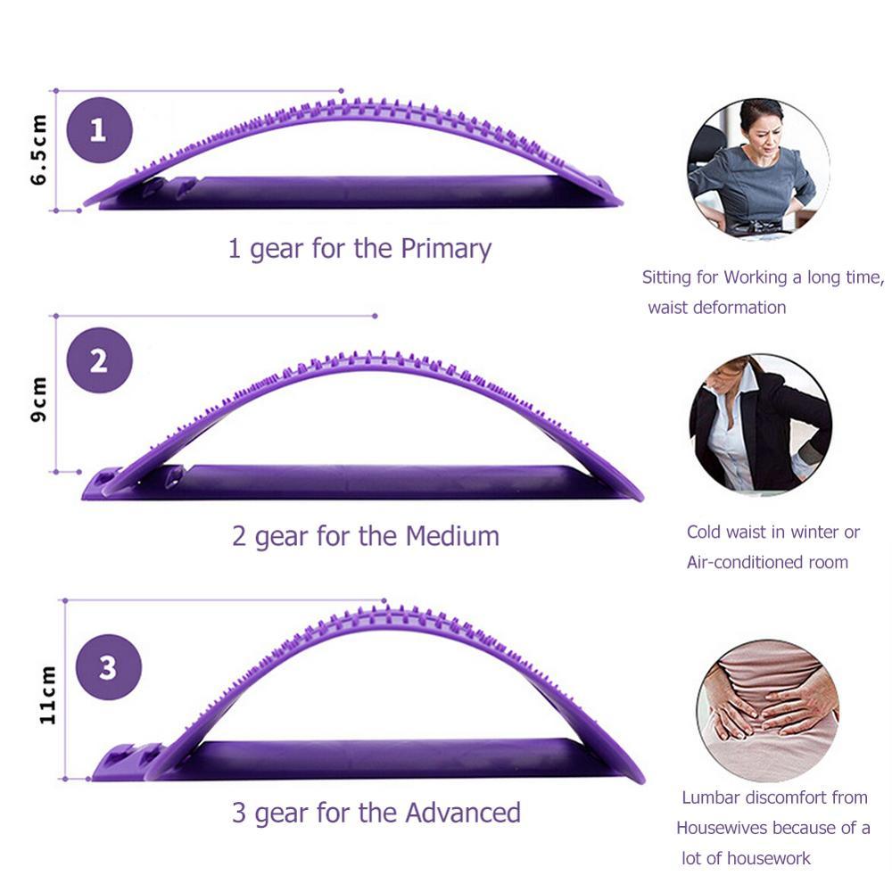 Multi-Level Back Pain Relief Massager & Stretcher