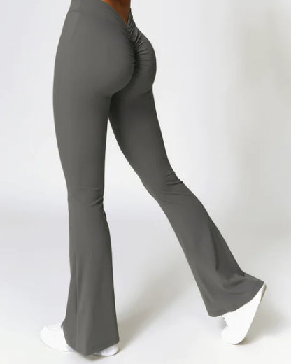 High-Performance Ribbed Yoga Pants