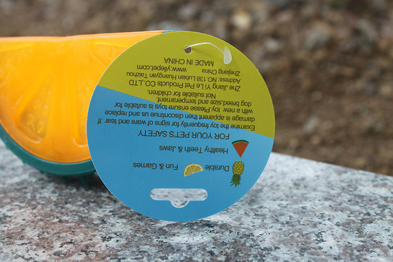 Pet Fruit Sound Chew Toy