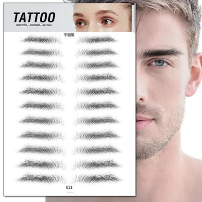 4D Waterproof Hyper-Realistic Eyebrow Tattoo Stickers