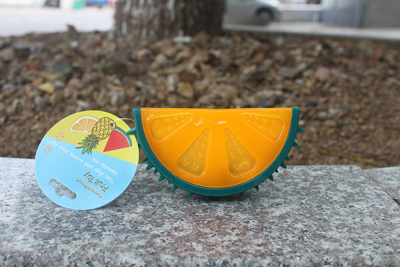 Pet Fruit Sound Chew Toy