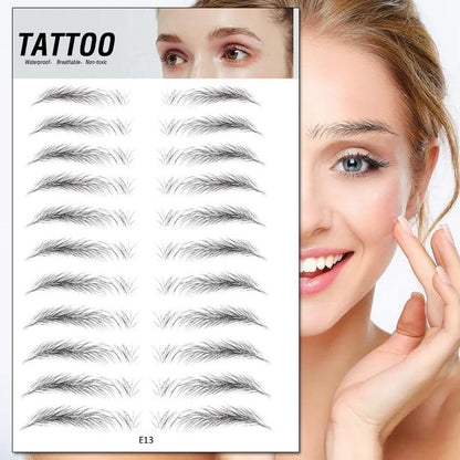 4D Waterproof Hyper-Realistic Eyebrow Tattoo Stickers