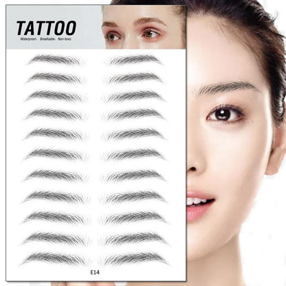 4D Waterproof Hyper-Realistic Eyebrow Tattoo Stickers