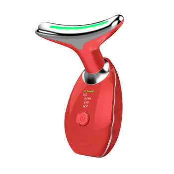 Beauty Facial Massager, 7 Color Wavy Acne Beauty Microcurrent Facial Device